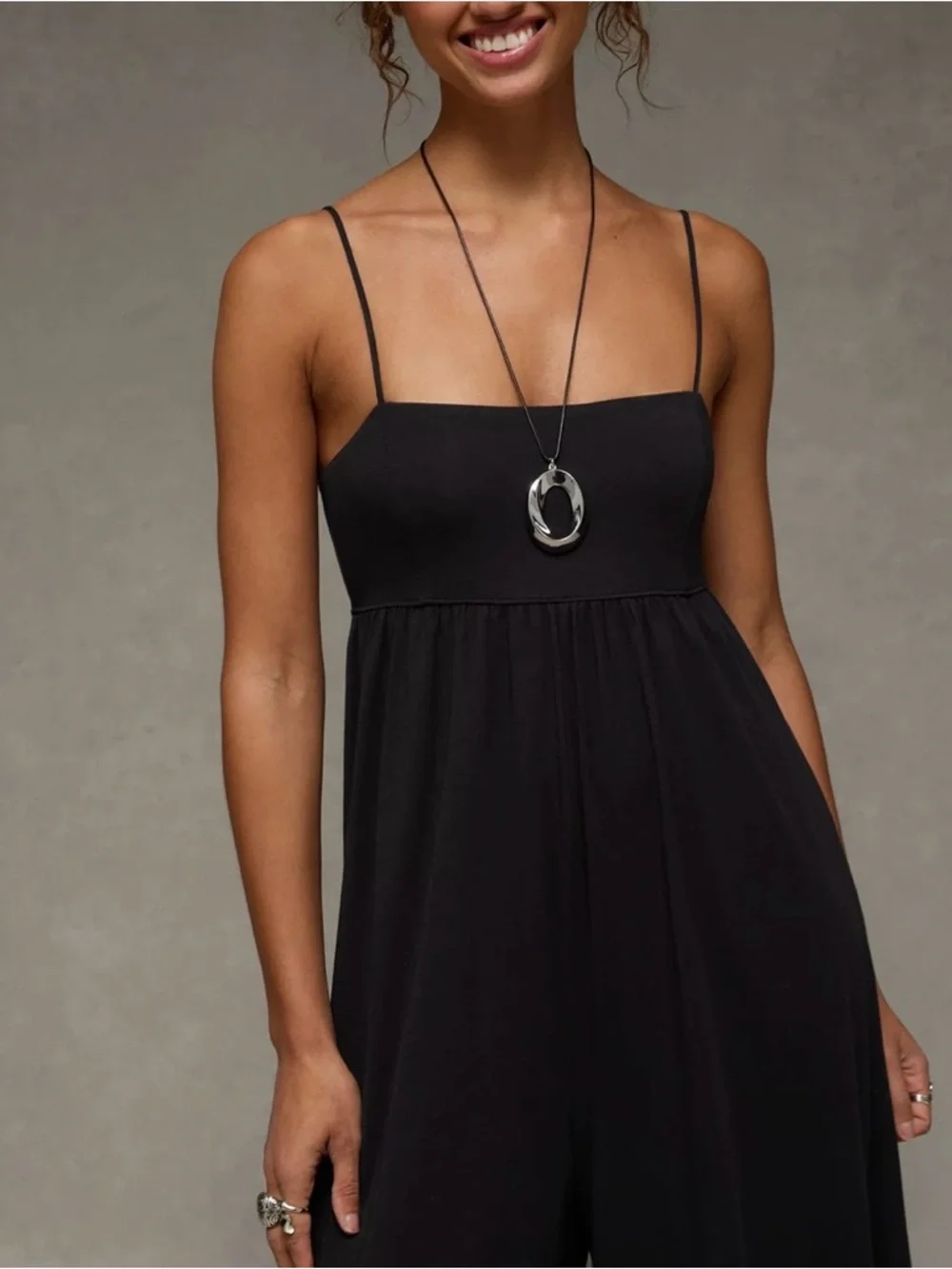 American Eagle Wide Leg Jumpsuit M New w/Tags - Picture 3 of 5